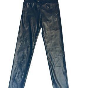 Black Faux Leather Leggings